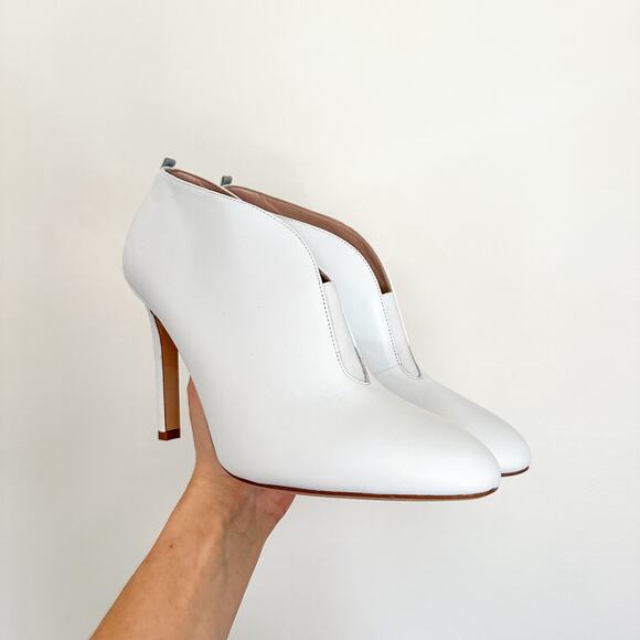 SJP By Sarah Jessica Parker Trois Slip On Leather Ankle High-Heel Booties 39 - Picture 5 of 10